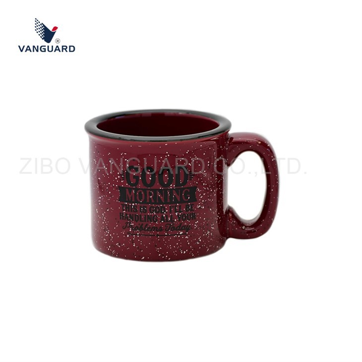 Classic Coffee Cup With Inspiring Quote Speckled