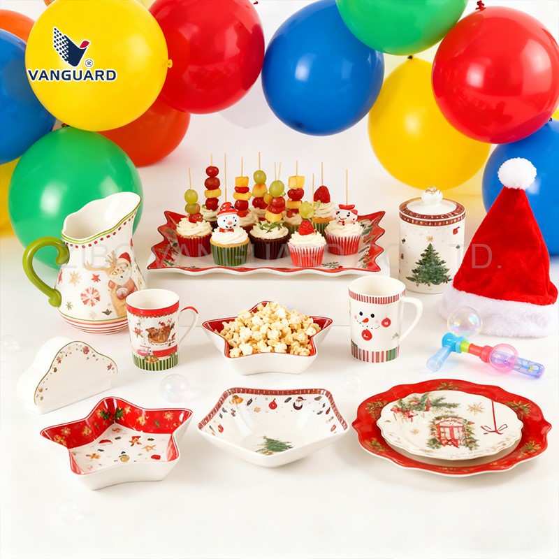 Christmas ceramic dinnerware set Christmas ceramic dinnerware set
